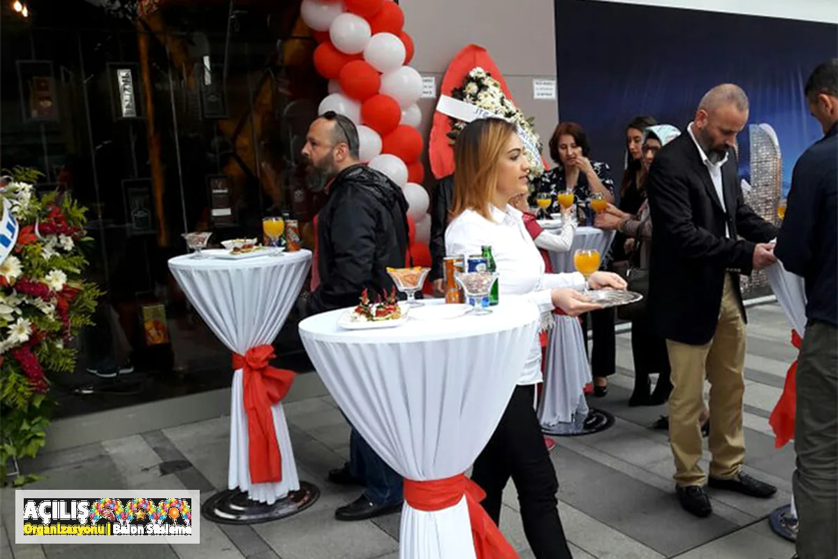 Açılış kokteyli ve ikram düzeni