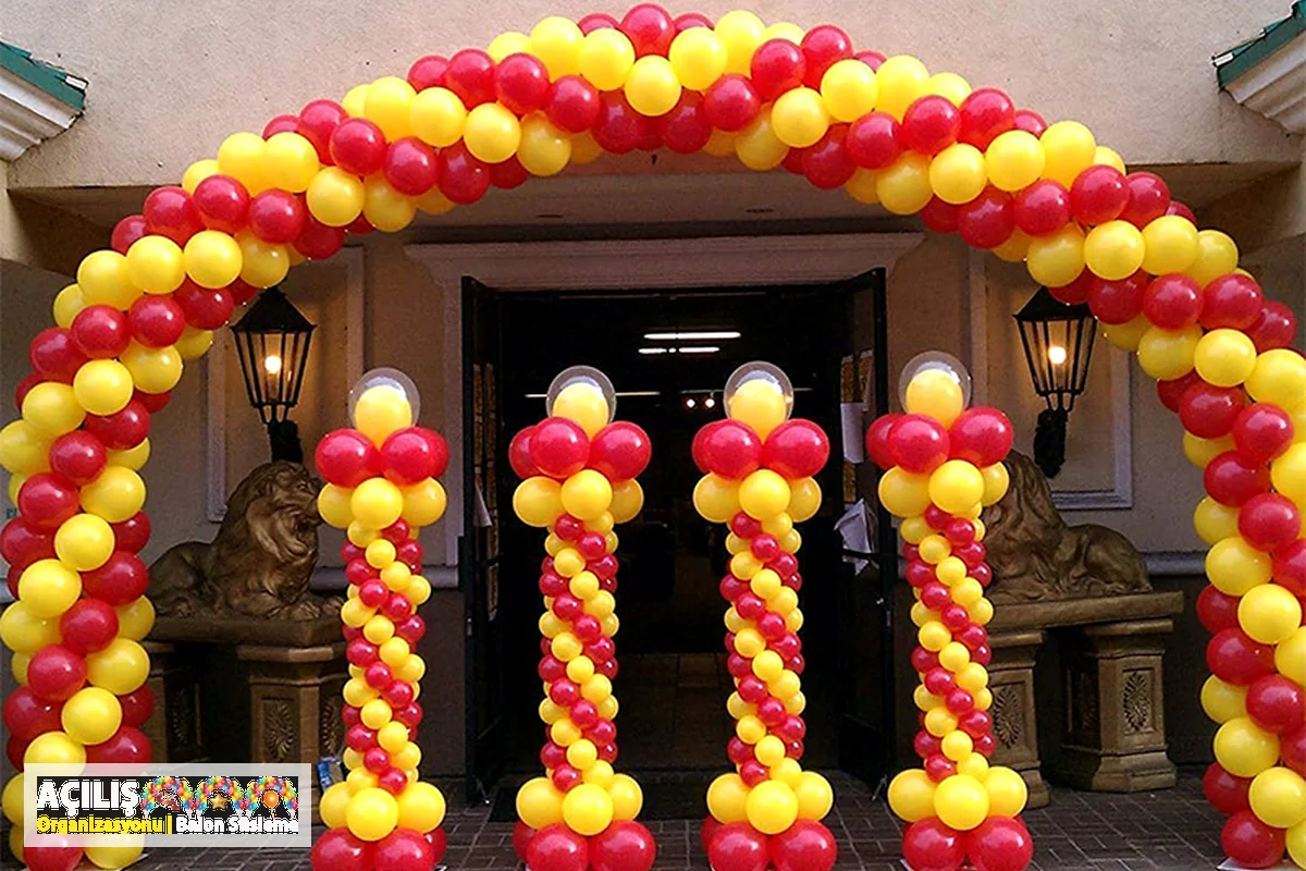 Giriş balon kemeri ve süsleme